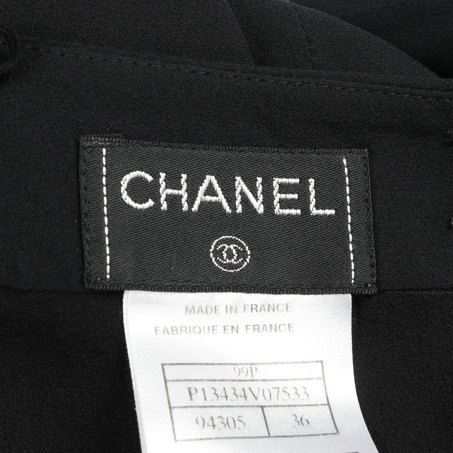 Chanel Coco Mark Button Cotton Skirt