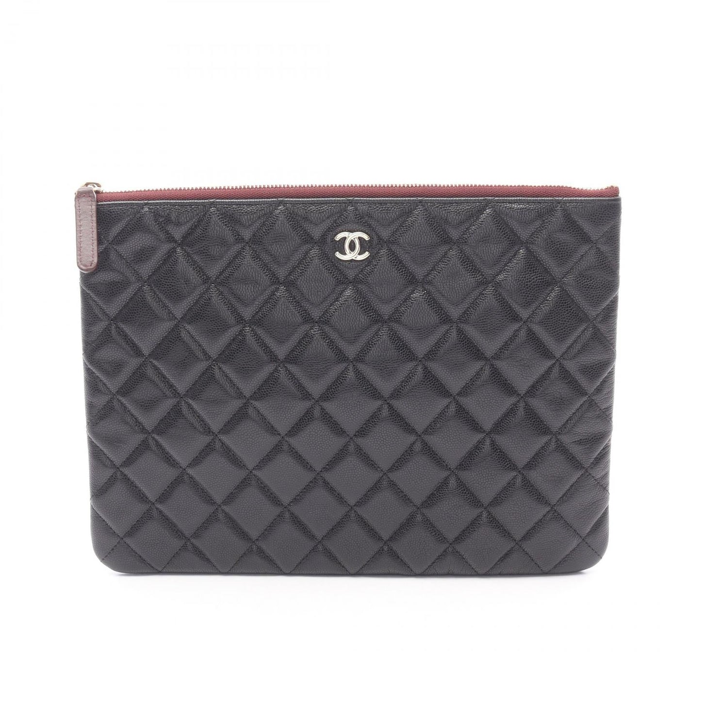 Chanel Matelasse Leather Clutch Bag