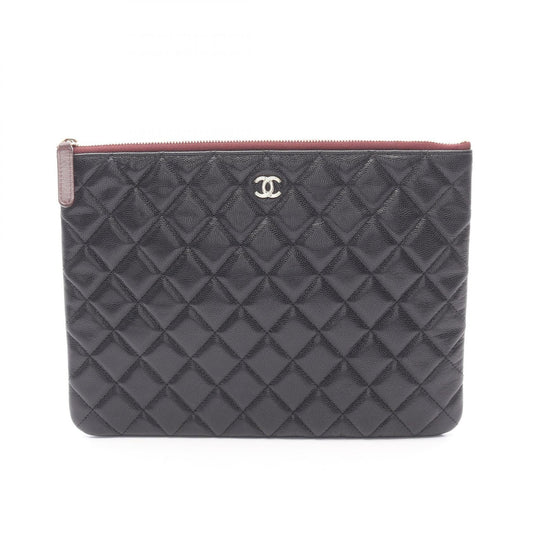 Chanel Matelasse Leather Clutch Bag