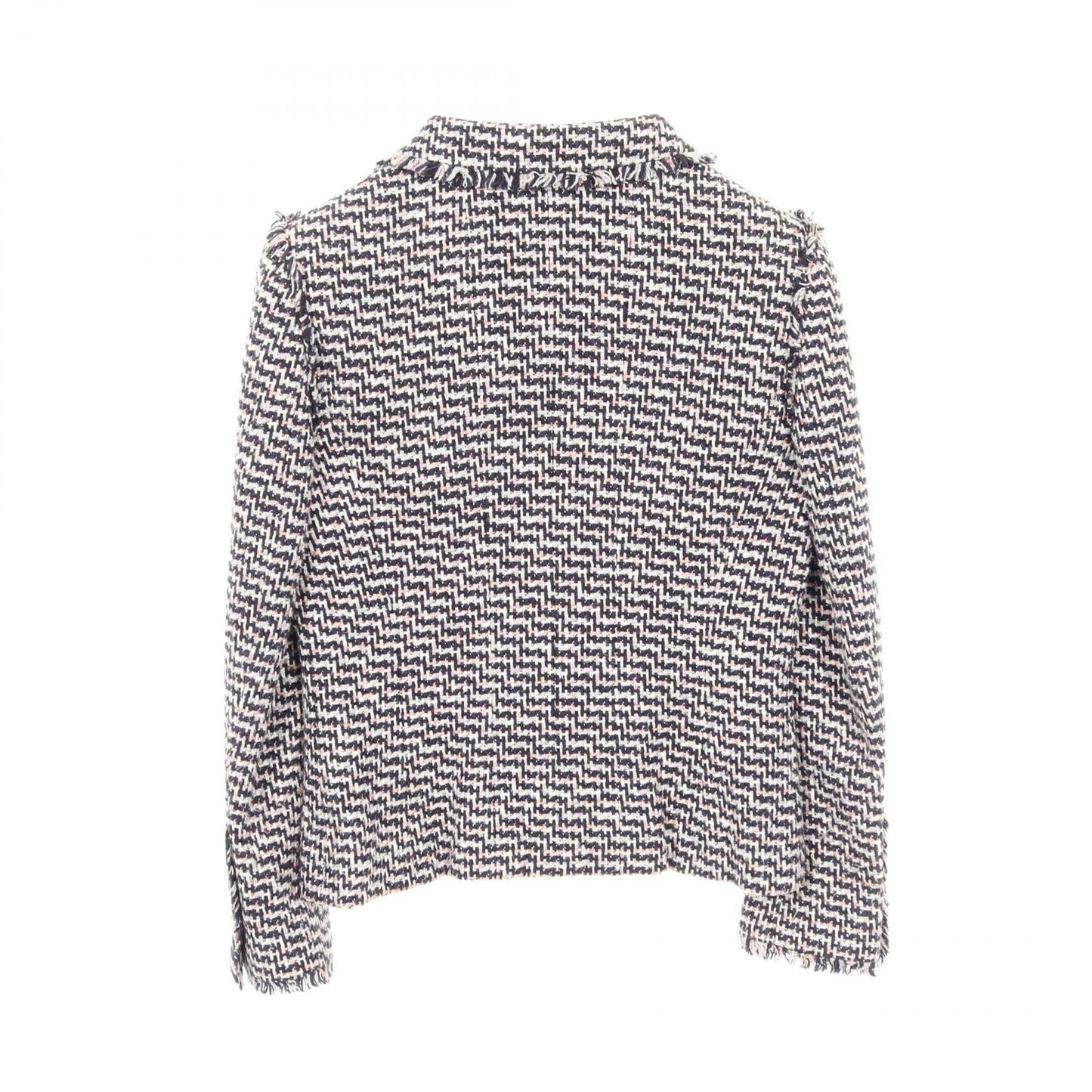 Chanel Coco Mark Button Silk Cotton Rayon Tweed Outerwear