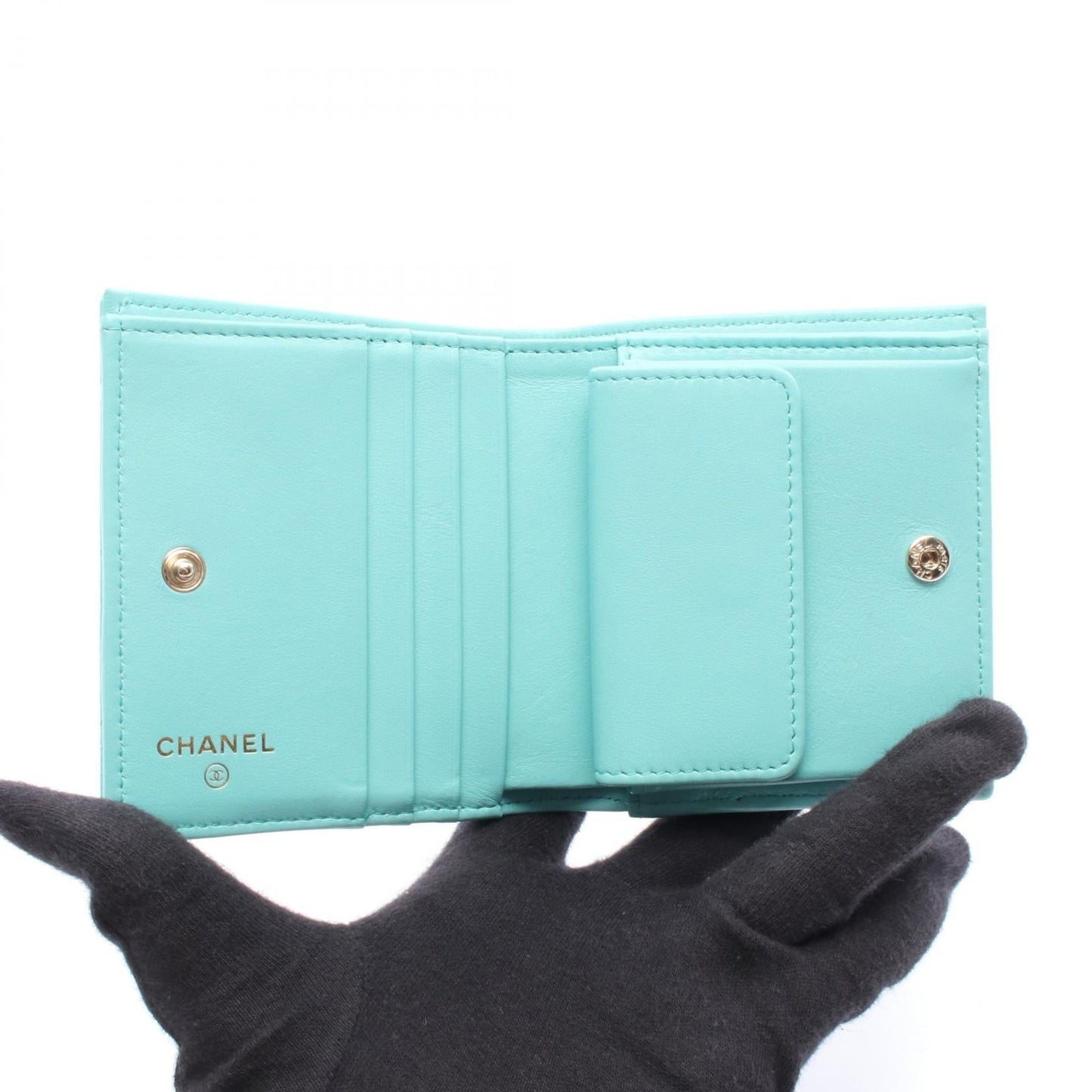 Chanel Matelassé Classic Small Wallet Grained Calfskin Wallet