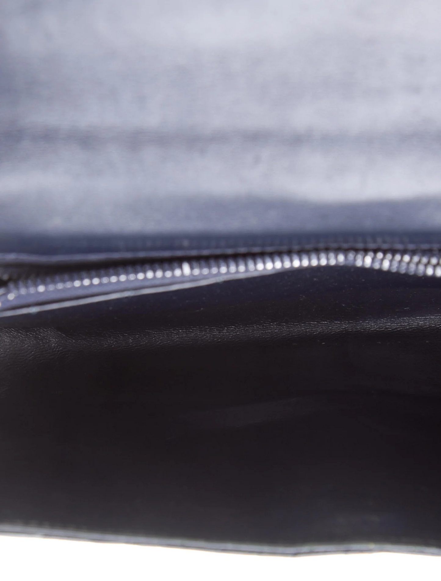 Gucci blue crocodile leather clutch with G logo gold hardware