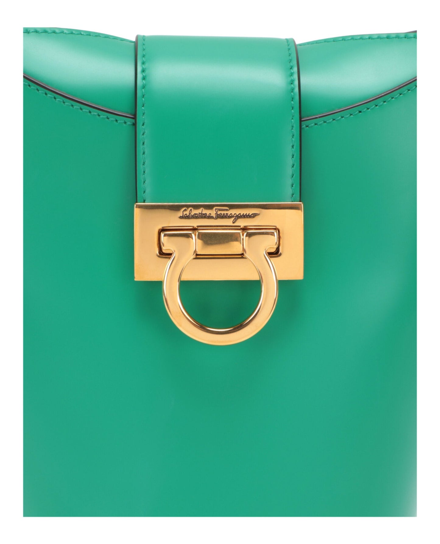 Ferragamo Womens Small Trifolio Shoulder Bag