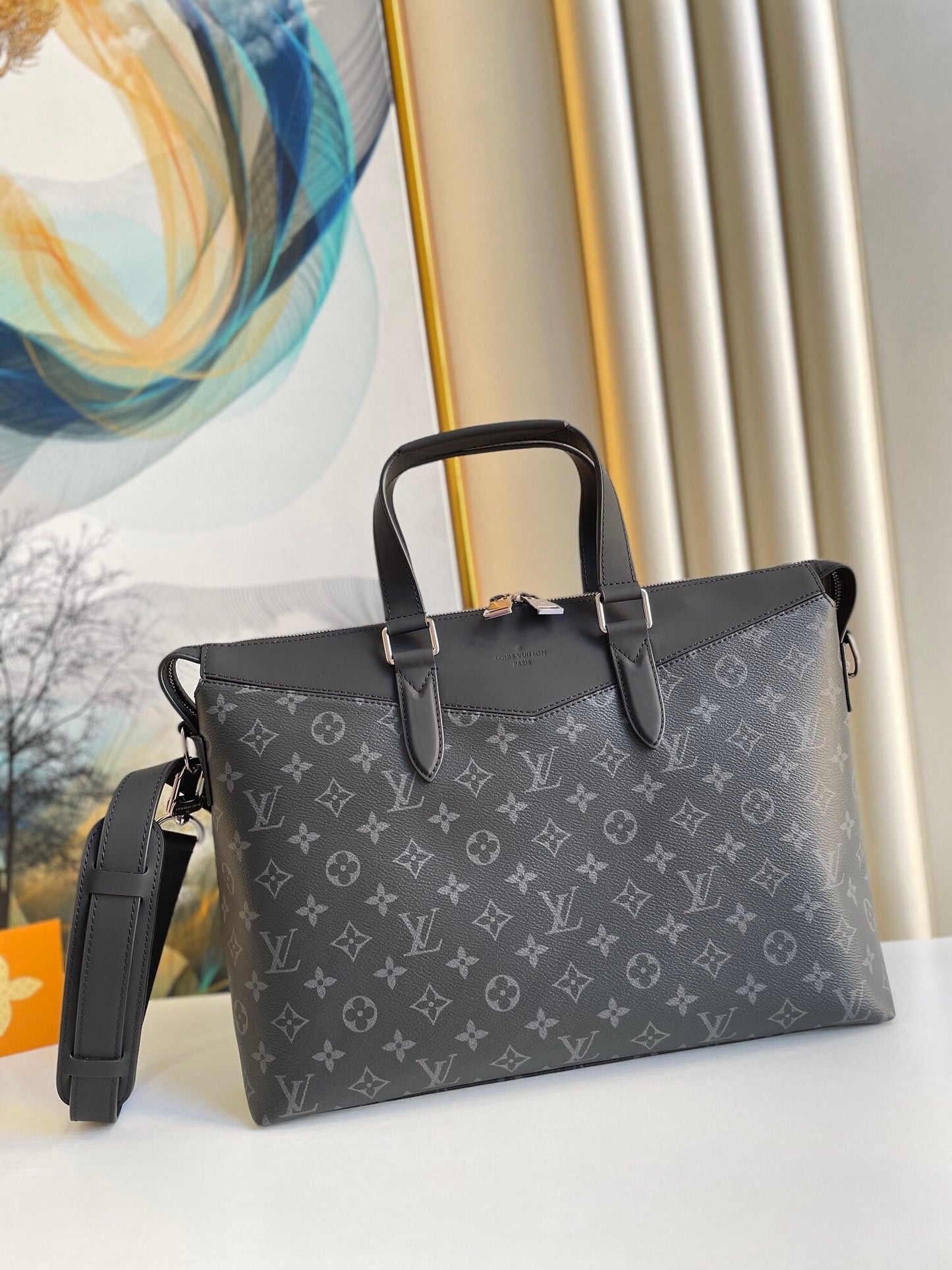 Top Quality Briefcase Explorer Monogram Eclipse Canvas For Men, Bags, Shoulder And Crossbody Bags 15.4in/39cm Top Quality M40566