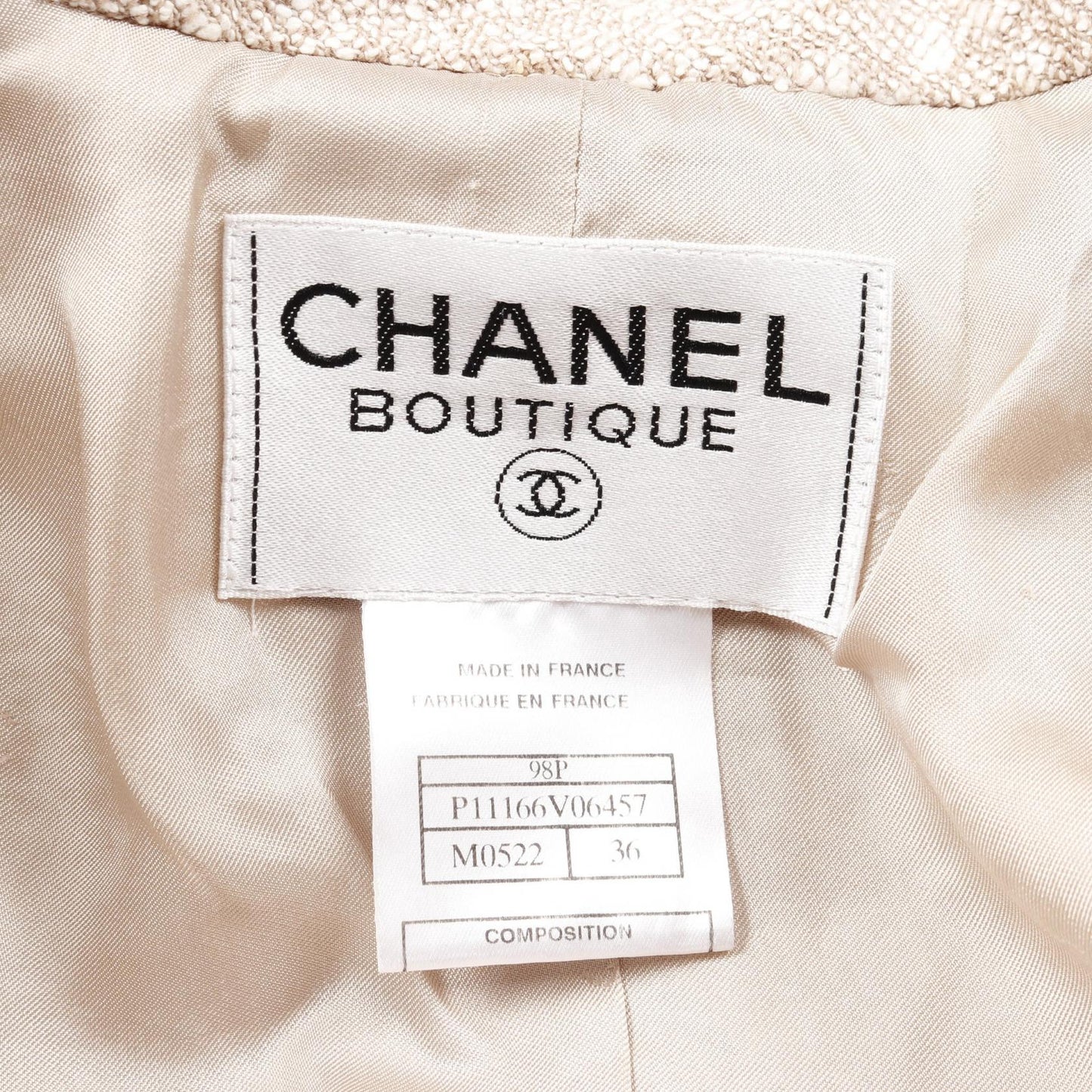 Chanel P11166V06457 Cotton Nylon Suit