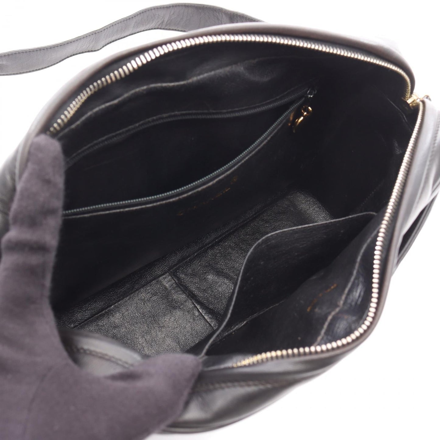 Chanel Triple Coco Mark Lambskin Shoulder Bag