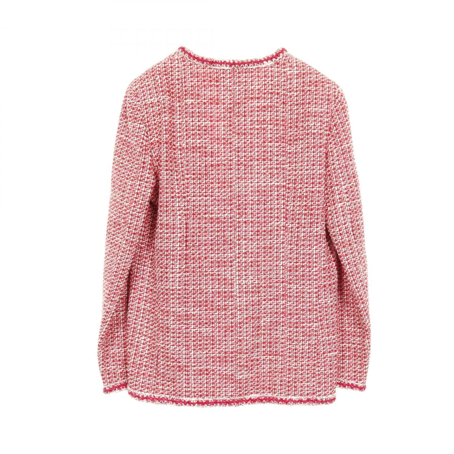 Chanel Wool Collarless Jacket Outerwear