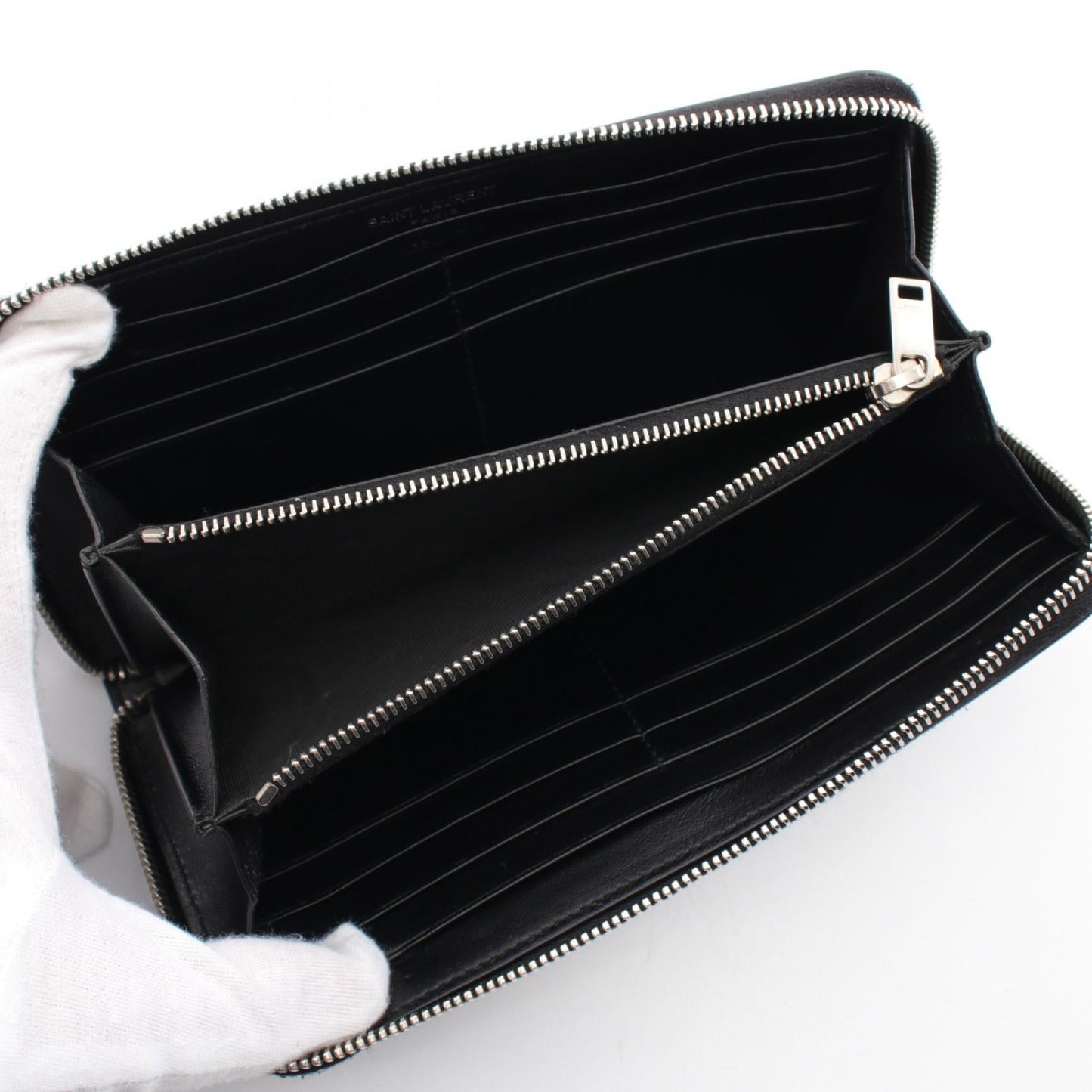 Yves Saint Laurent 447842 Leather Long Wallet