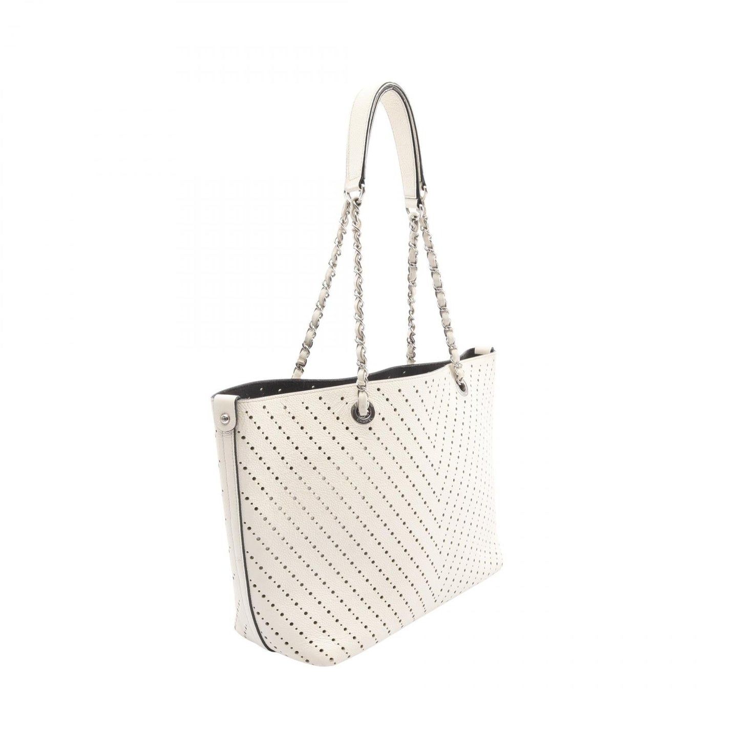 Chanel Coco Mark Grained Calfskin Tote Bag