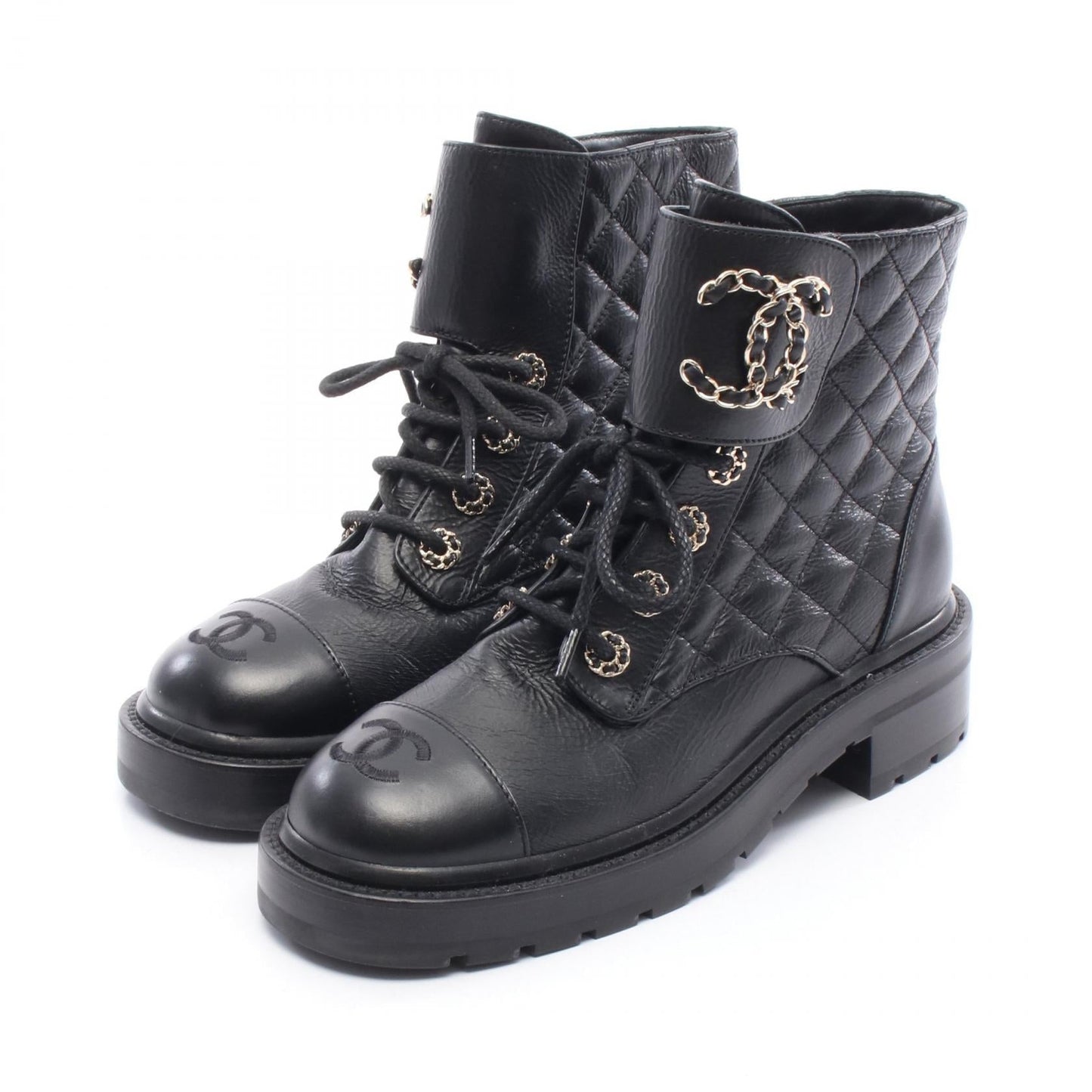 Chanel 19 Matelassé Leather Boots