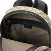 Gucci Front Pocket Backpack Gg Coated Canvas Beige Canvas Backpack Bag ( )