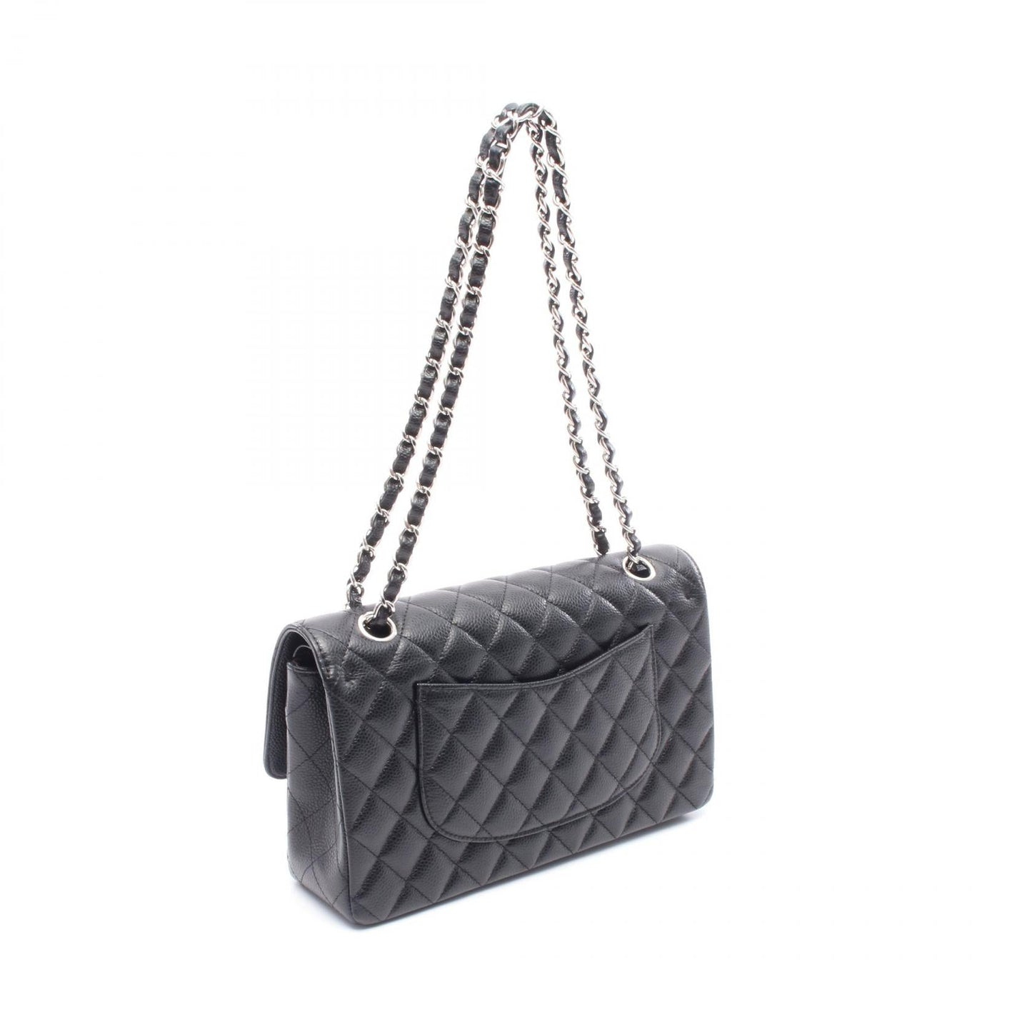 Chanel Matelasse W Flap Caviar Skin Shoulder Bag