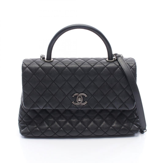 Chanel Matelasse Coco Handle Grained Calfskin Handbag