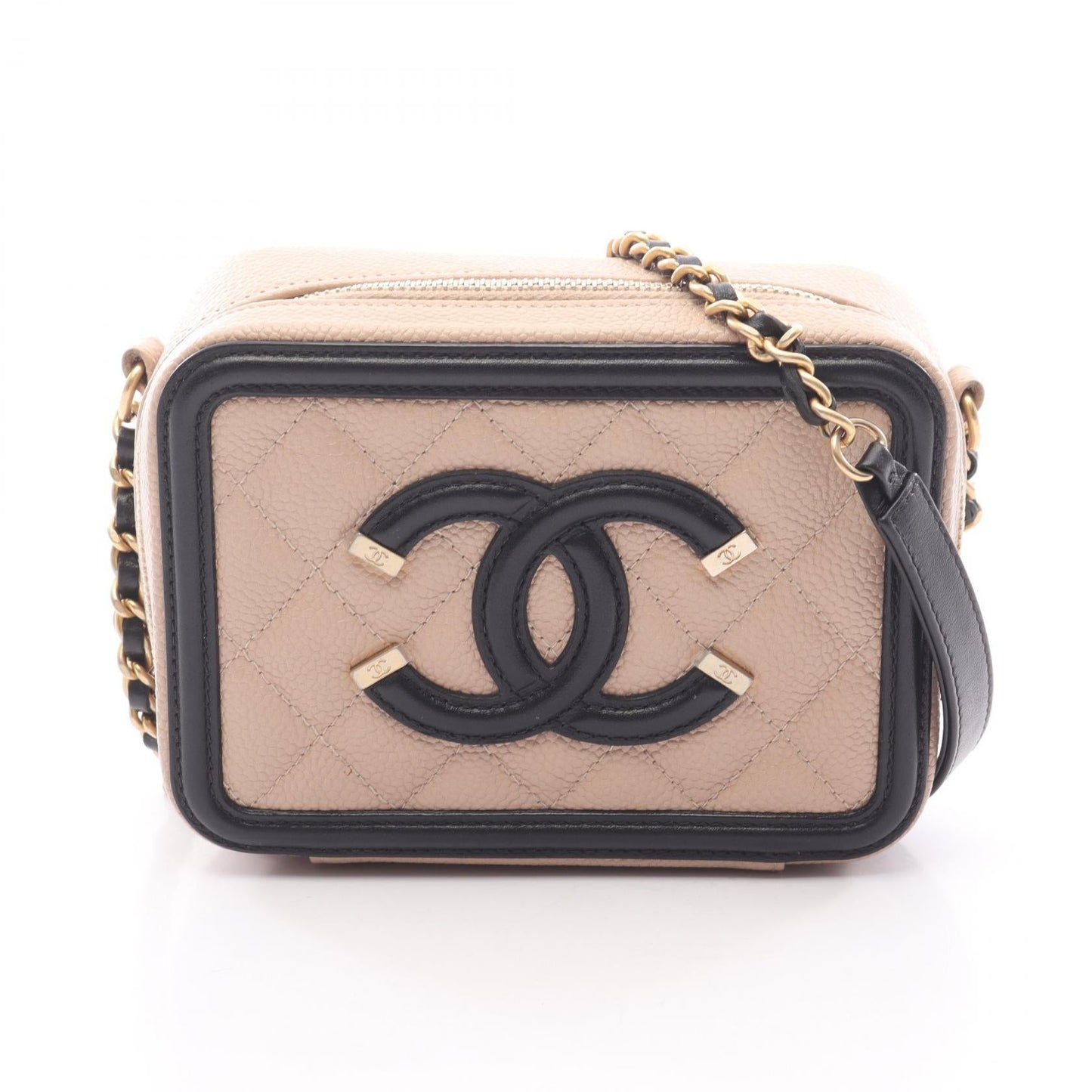 Chanel CC Filigree Calf Shoulder Bag