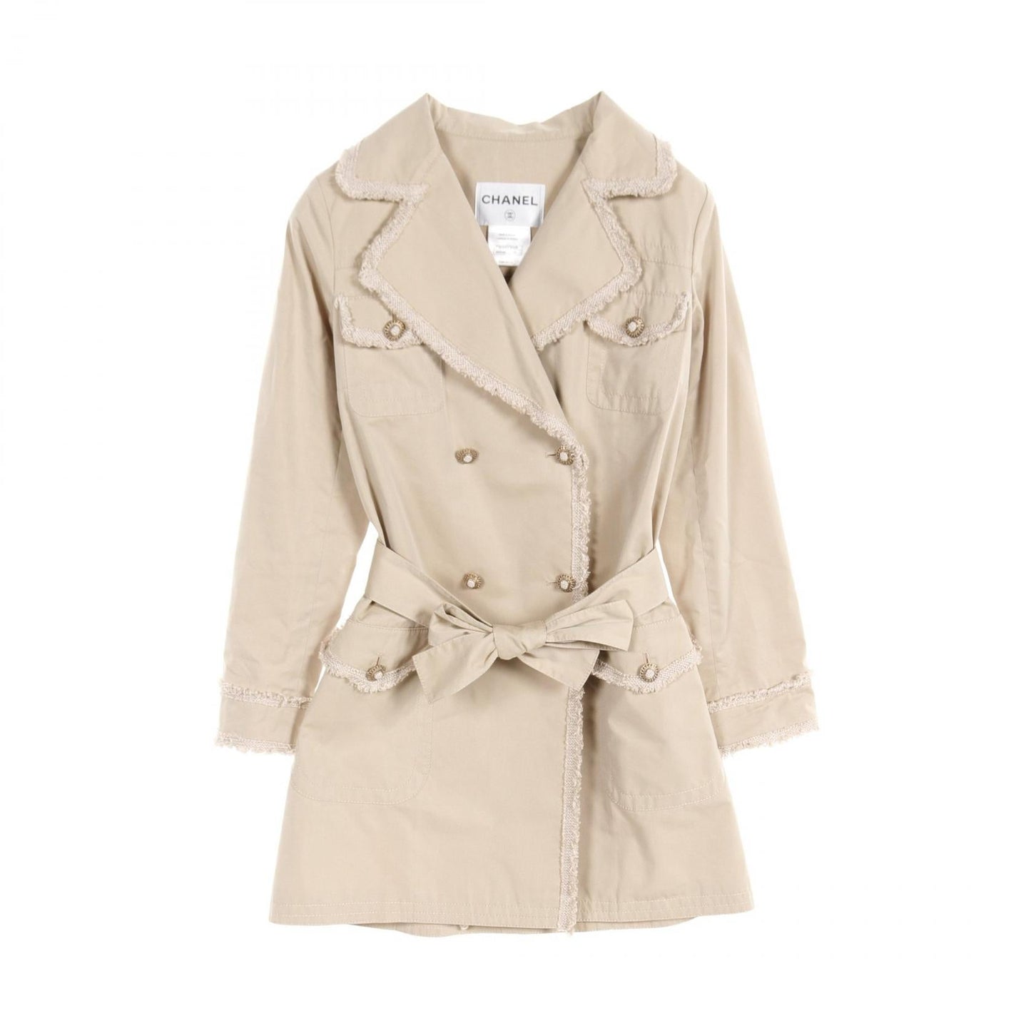 Chanel Silk Cotton Trench Coat