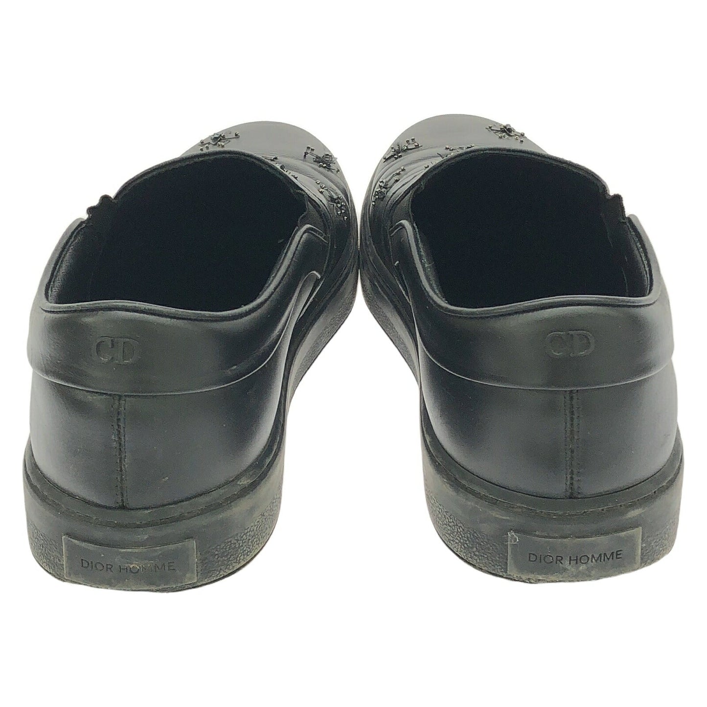 Dior Homme BEE Embroidery Leather Slip-on