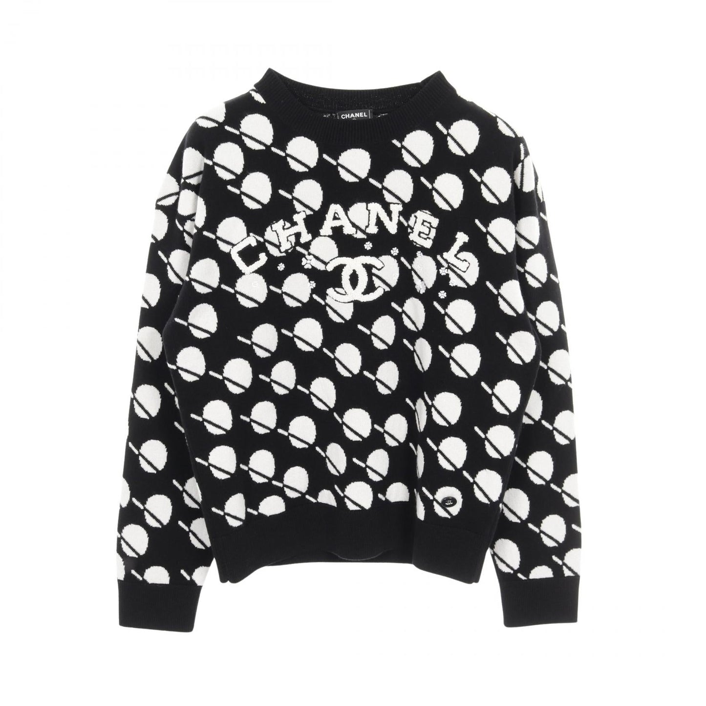 Chanel Coco Mark Flower Logo Cashmere Knitwear