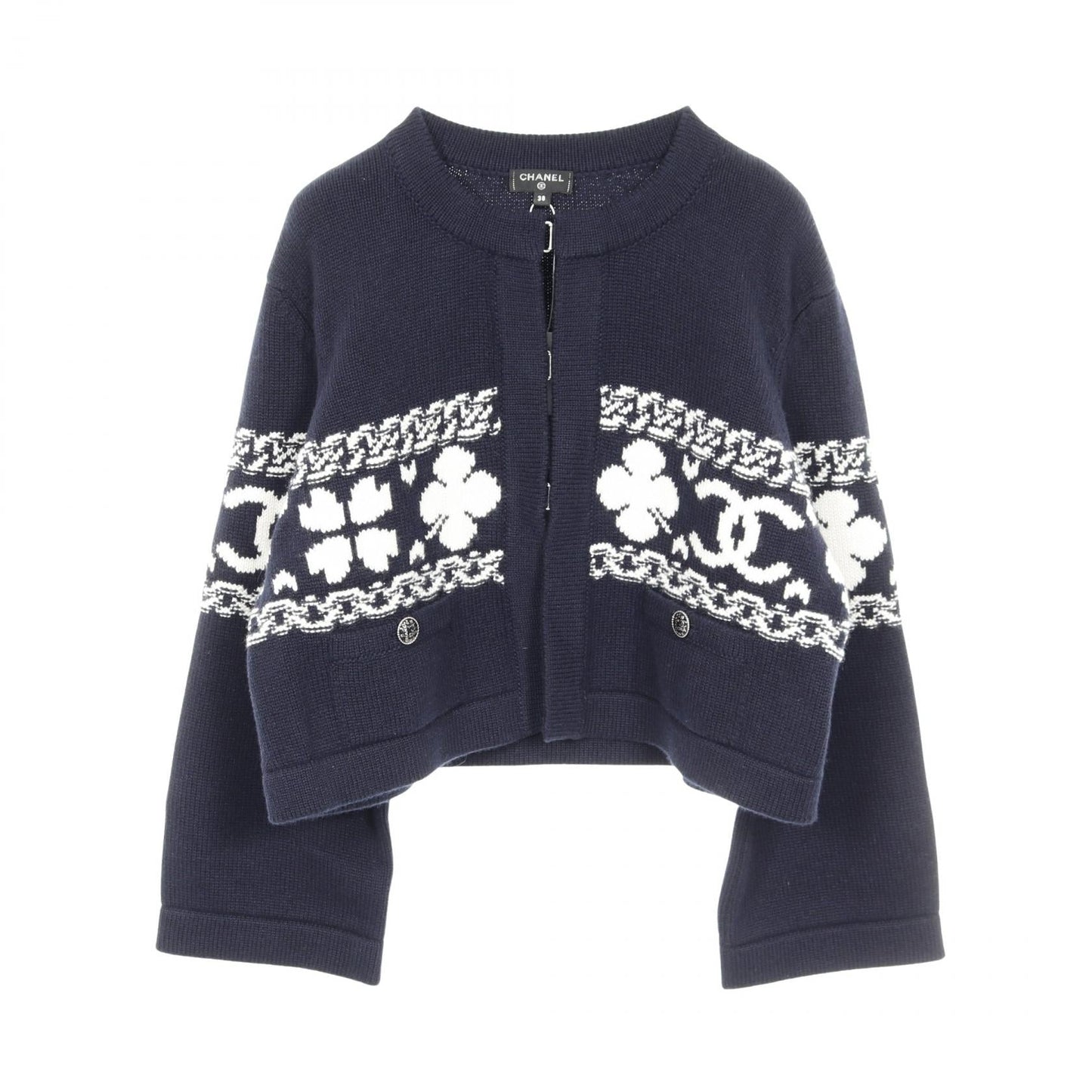 Chanel Coco Mark Cashmere Cotton Cardigan