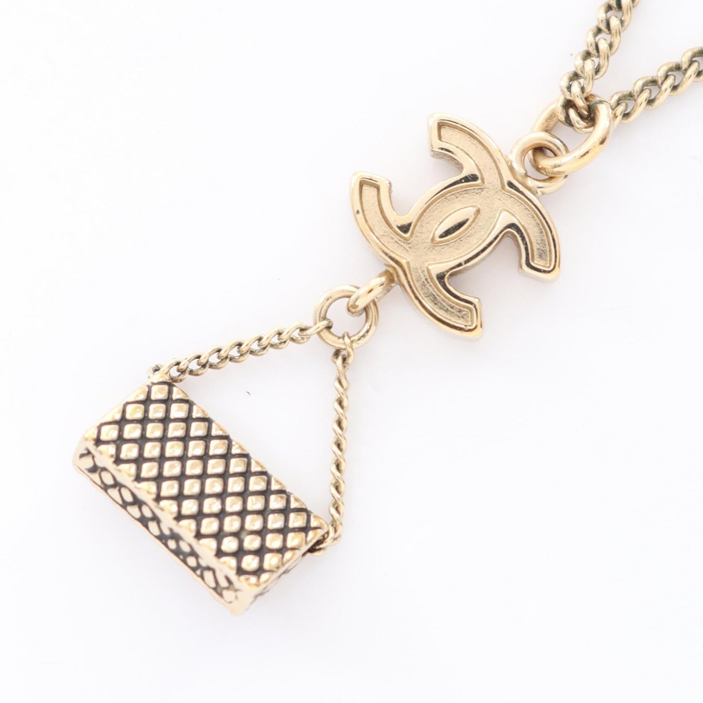 Chanel Coco Mark Matelasse Necklace