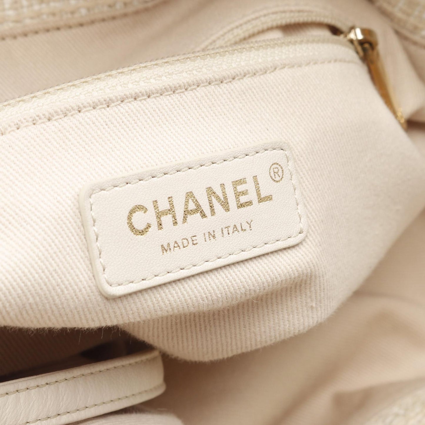 Chanel Deauville Leather Raffia Backpack