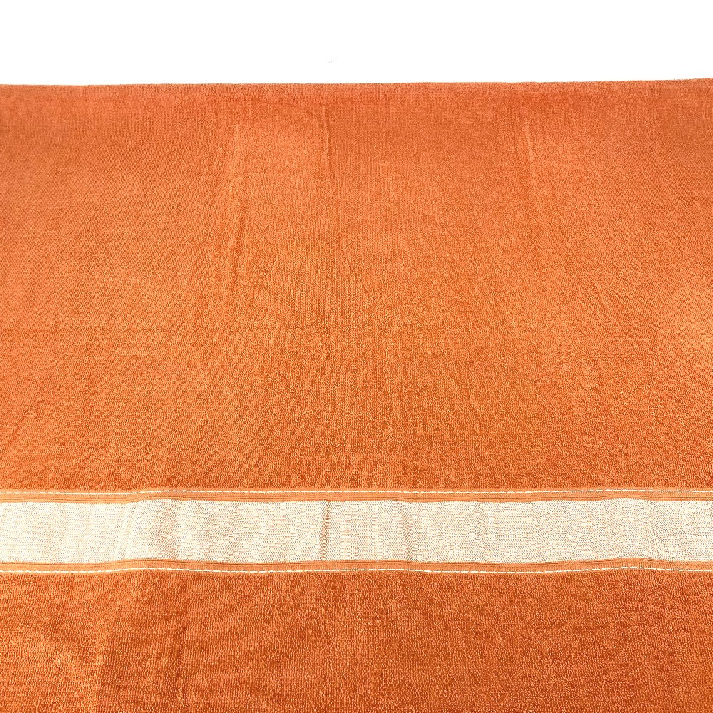 HERMES towel cotton Orange Bath towel Interior Throw Blanket Yachting logo Women  d