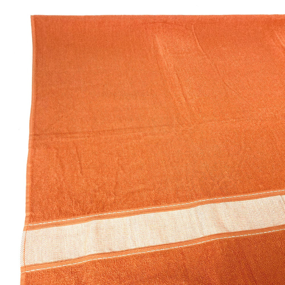 HERMES towel cotton Orange Bath towel Interior Throw Blanket Yachting logo Women  d