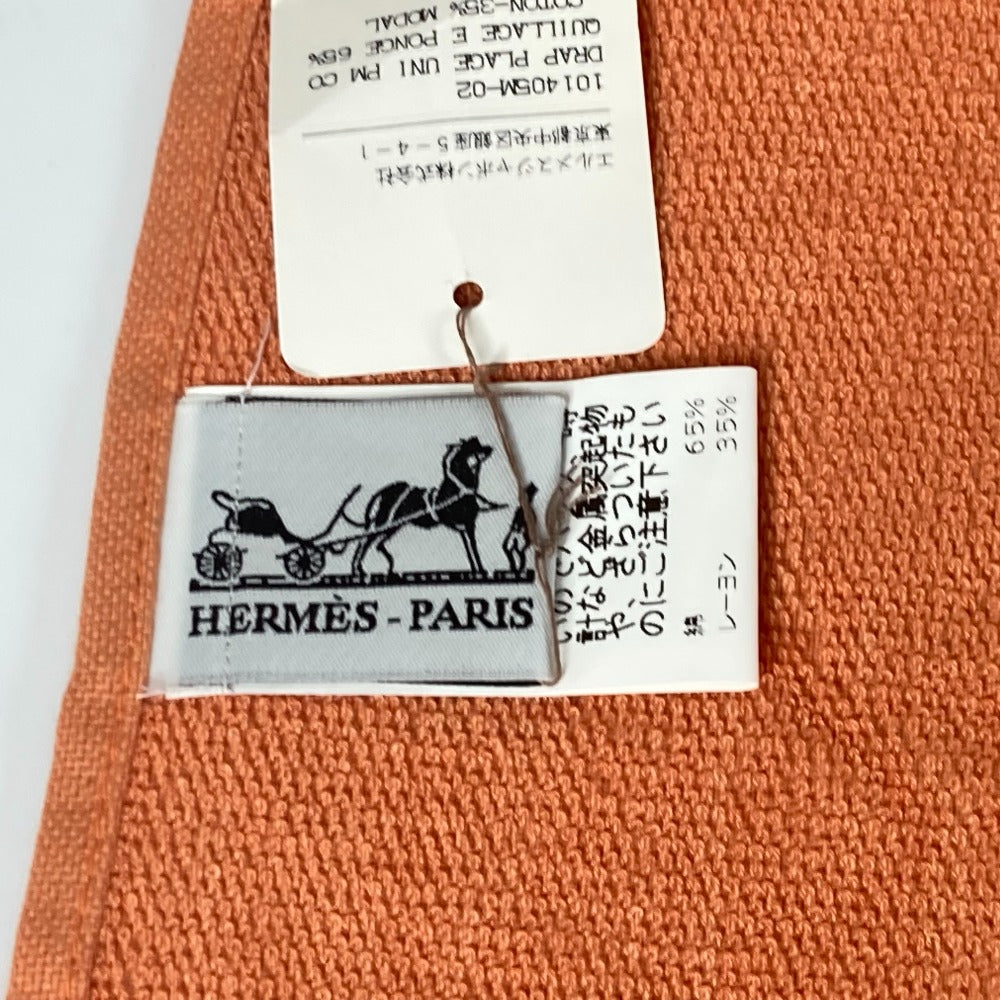 HERMES towel cotton Orange Bath towel Interior Throw Blanket Yachting logo Women  d