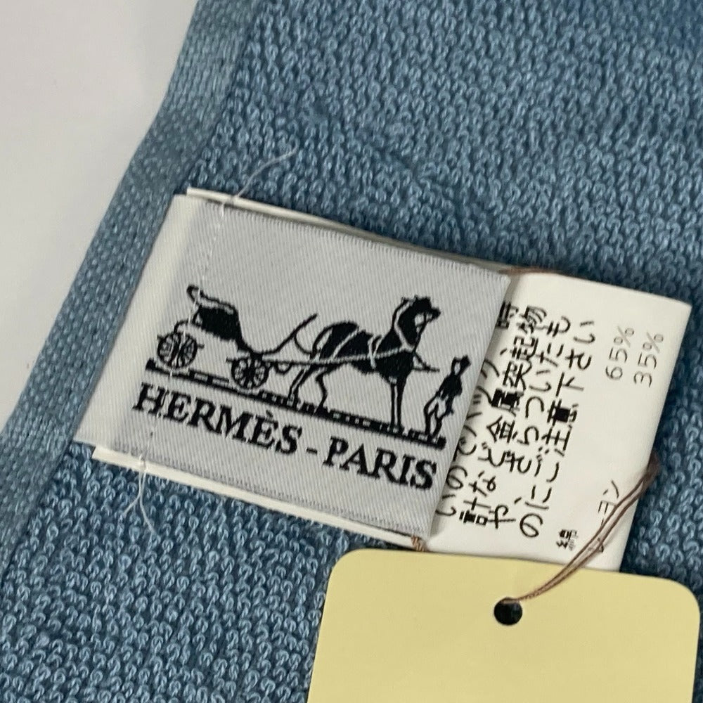 HERMES towel cotton blue Bath towel Interior Throw Blanket Yachting beach towel logo Women  d