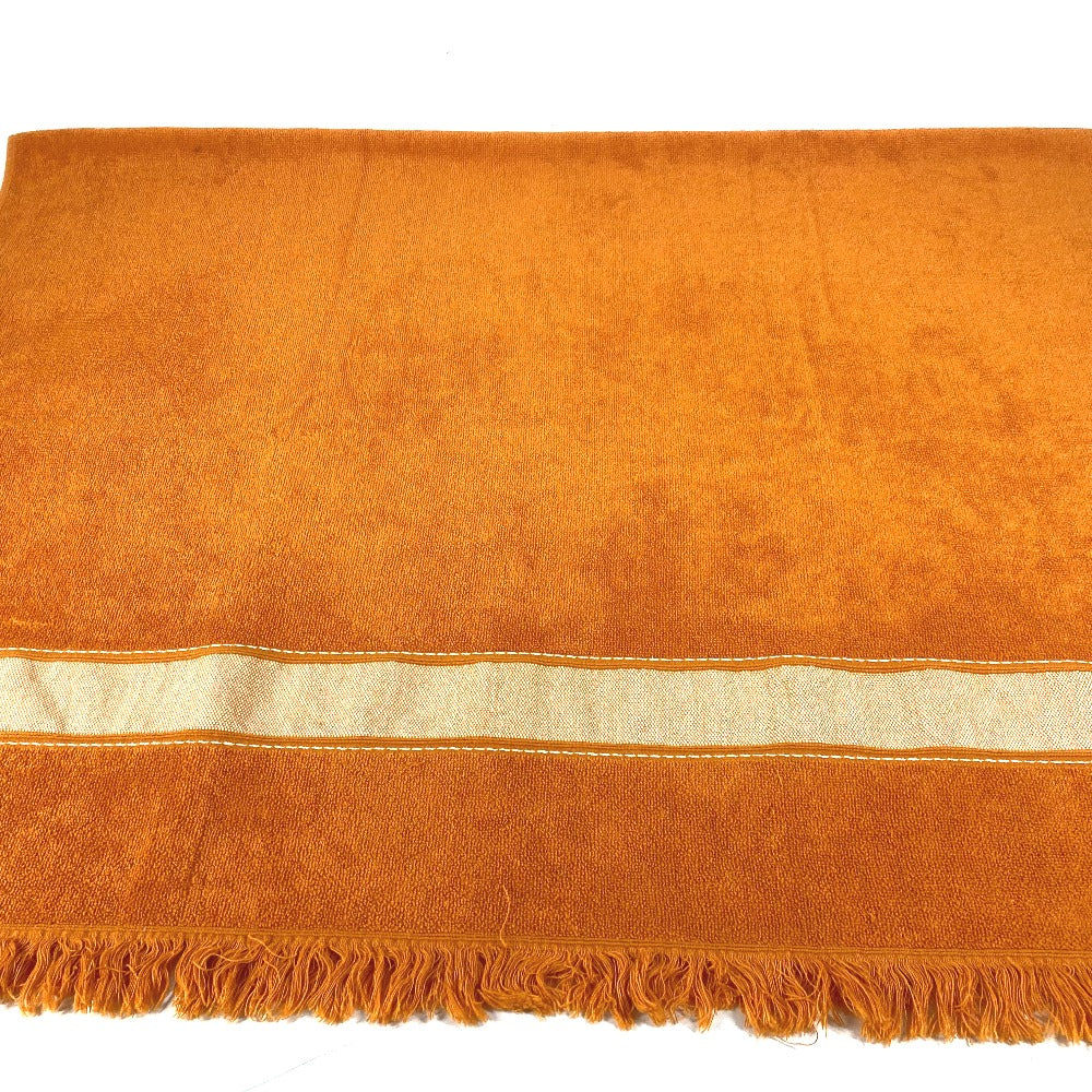 HERMES towel cotton Orange Bath towel Interior Throw Blanket Yachting beach towel logo Women  d