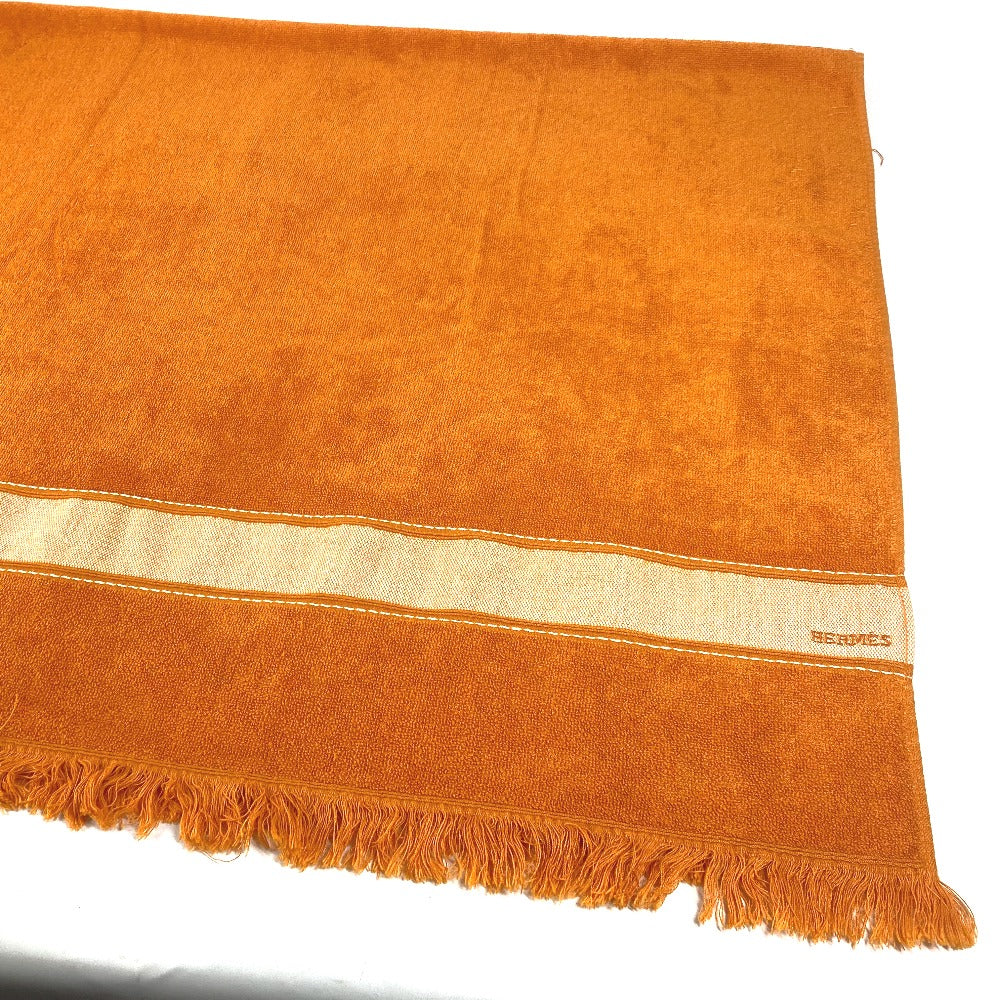 HERMES towel cotton Orange Bath towel Interior Throw Blanket Yachting beach towel logo Women  d