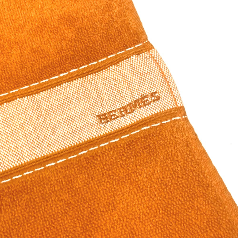 HERMES towel cotton Orange Bath towel Interior Throw Blanket Yachting beach towel logo Women  d