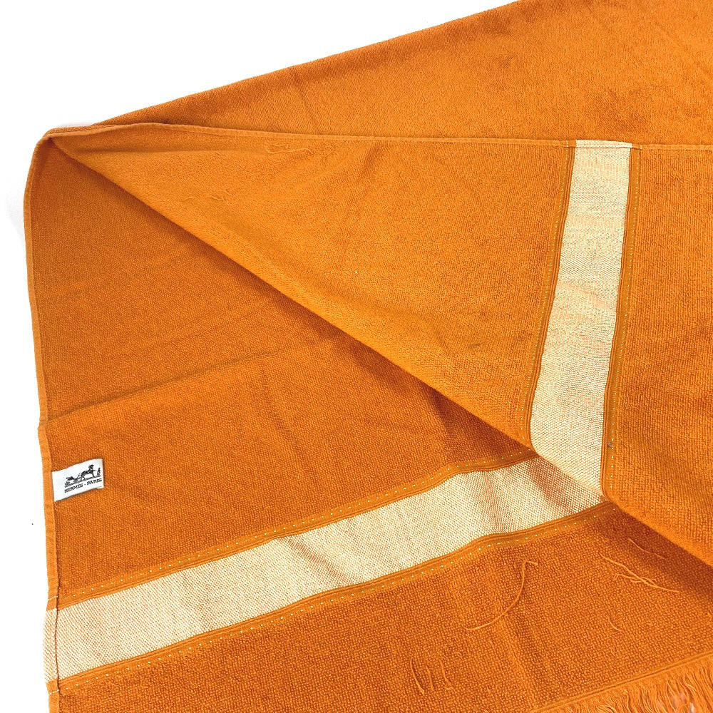 HERMES towel cotton Orange Bath towel Interior Throw Blanket Yachting beach towel logo Women  d
