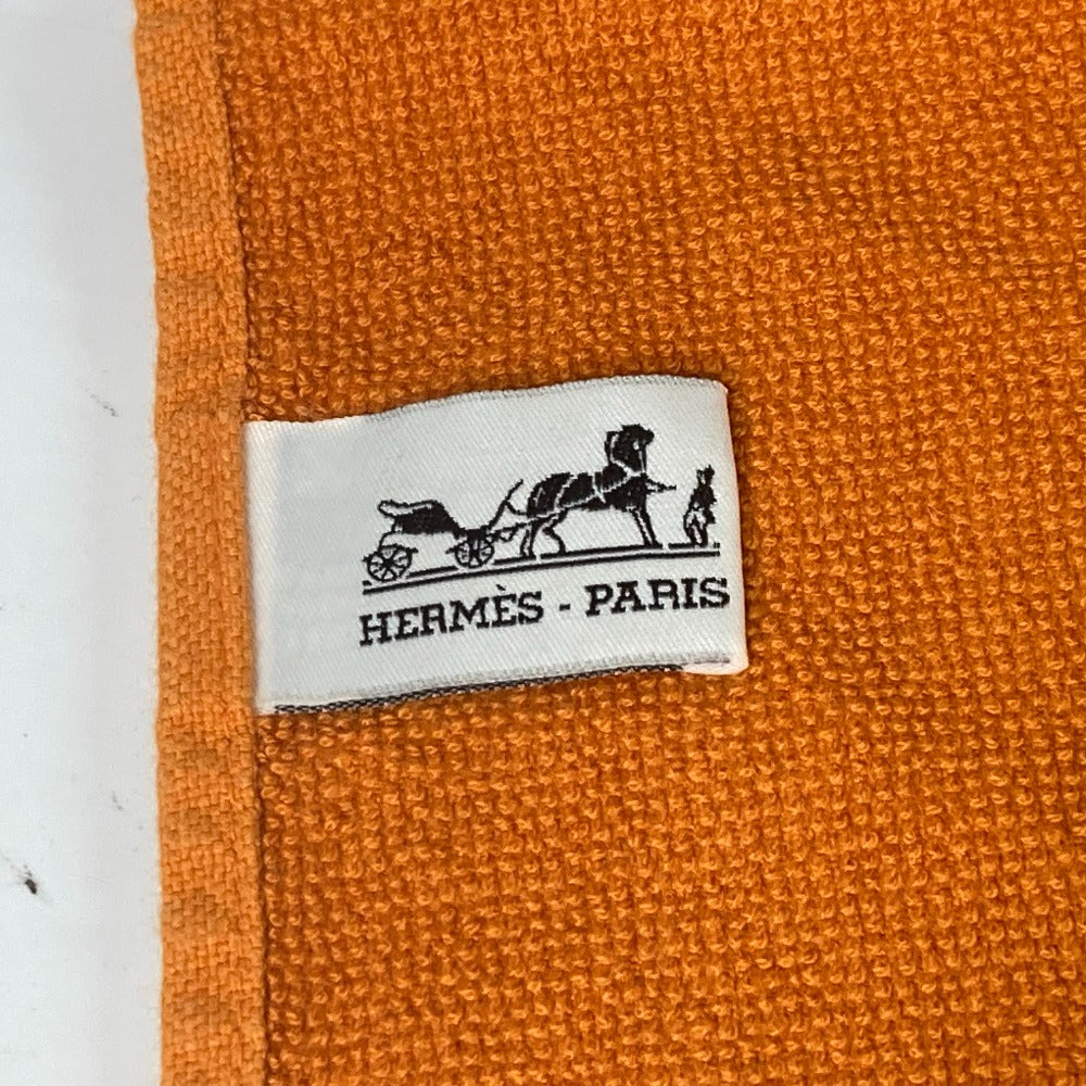 HERMES towel cotton Orange Bath towel Interior Throw Blanket Yachting beach towel logo Women  d