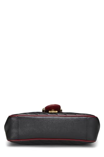 Gucci, Black Leather Torchon Marmont Shoulder Bag Small, Multi