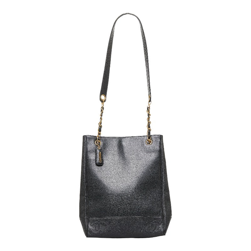 Chanel Matte Caviar Coco Mark Handbag Tote Bag 4 series