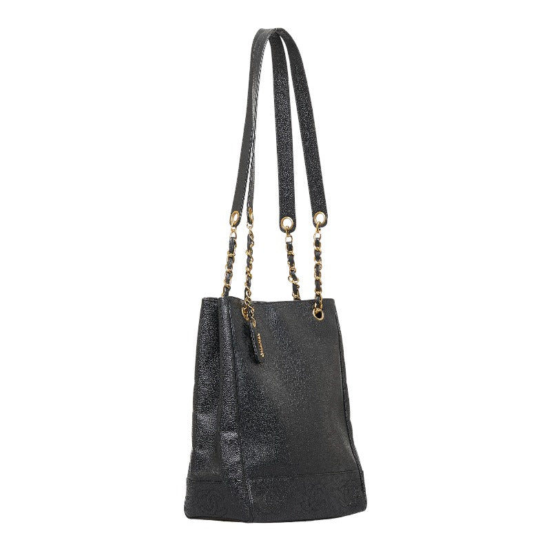 Chanel Matte Caviar Coco Mark Handbag Tote Bag 4 series
