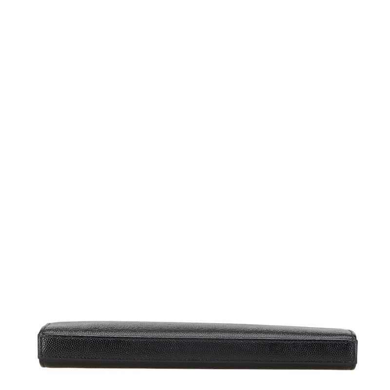 Saint Laurent Logo Leather Long Wallet