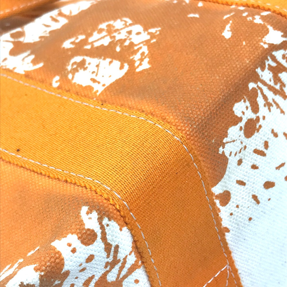 HERMES Tote Bag canvas Orange Handbag Bora Bora PM Cheval Spries Women  d