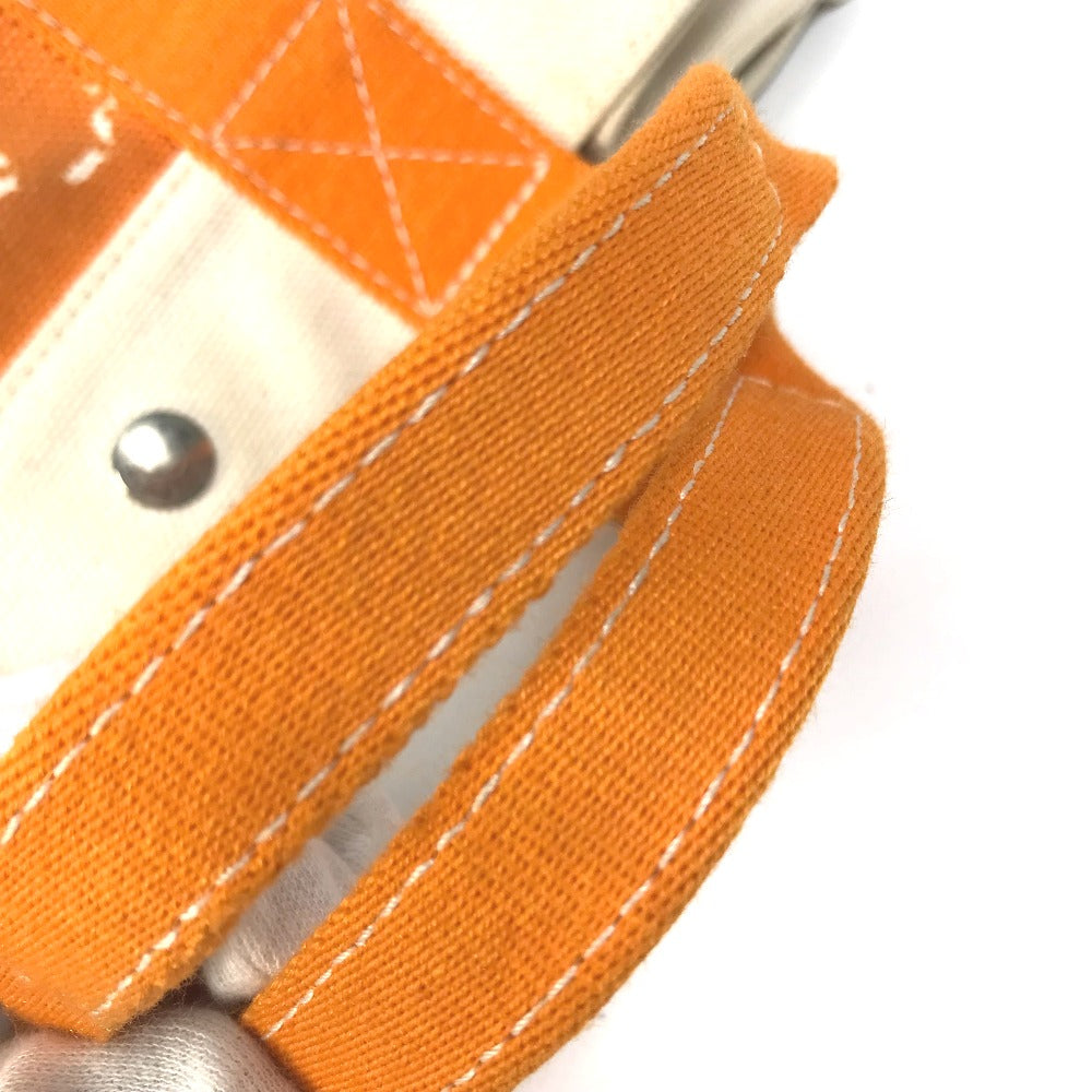 HERMES Tote Bag canvas Orange Handbag Bora Bora PM Cheval Spries Women  d