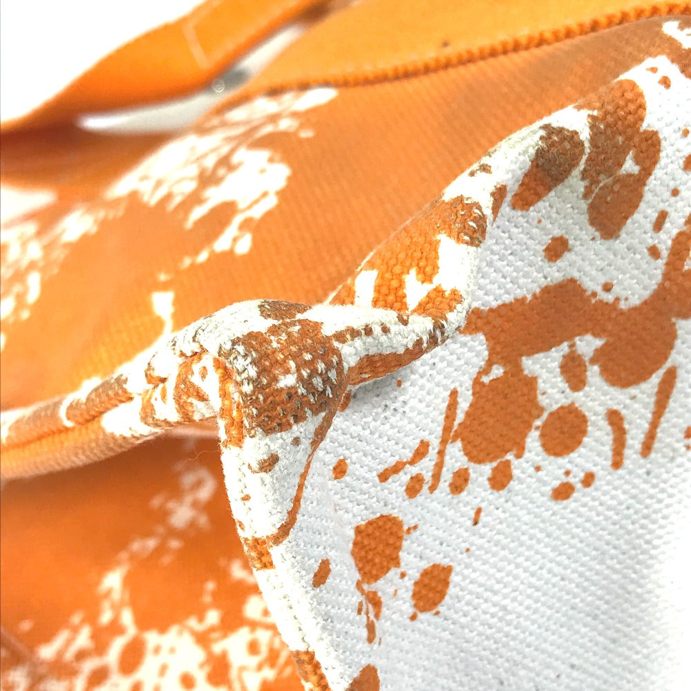 HERMES Tote Bag canvas Orange Handbag Bora Bora PM Cheval Spries Women  d
