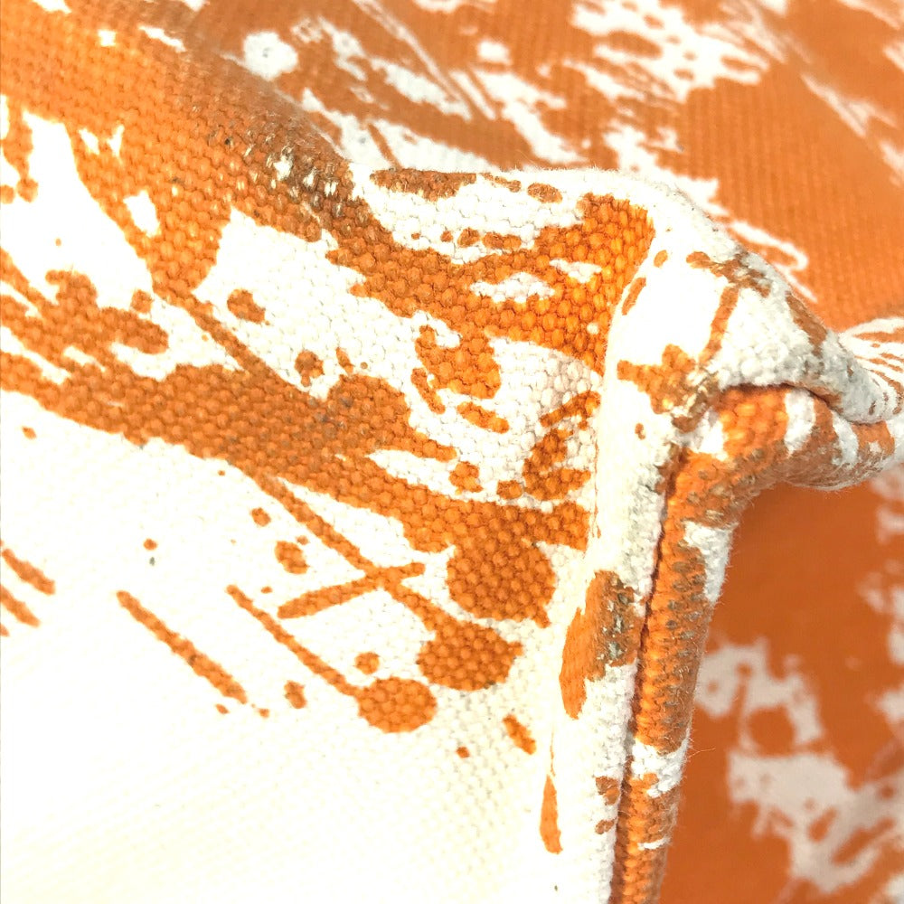HERMES Tote Bag canvas Orange Handbag Bora Bora PM Cheval Spries Women  d