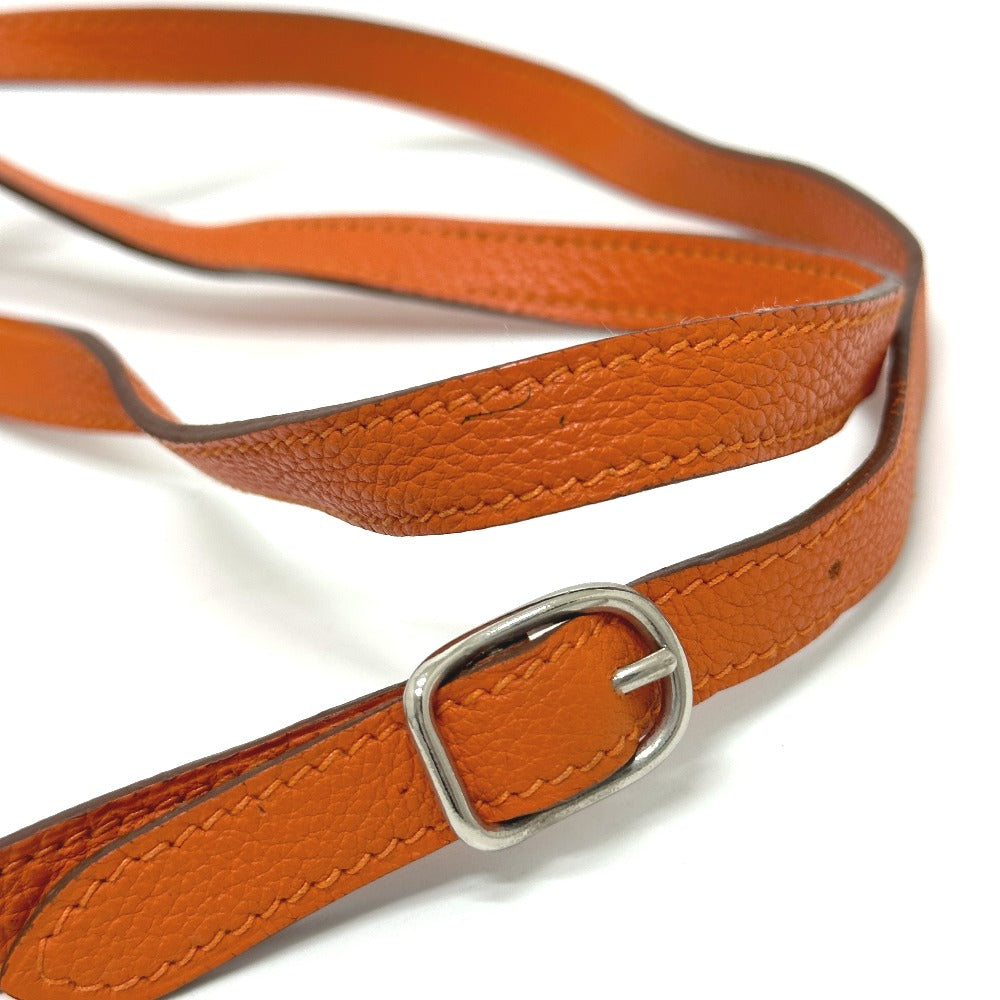 HERMES Shoulder Bag Togo Orange Crossbody bag Amery Women  d