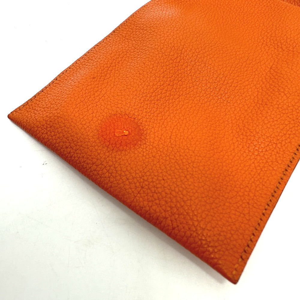 HERMES Shoulder Bag Togo Orange Crossbody bag Amery Women  d