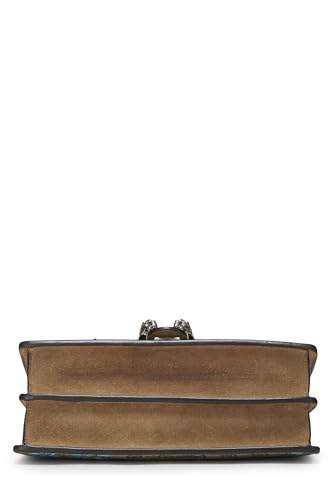 Gucci, Blue GG Supreme Canvas Embroidered Dionysus Shoulder Bag Small, Brown