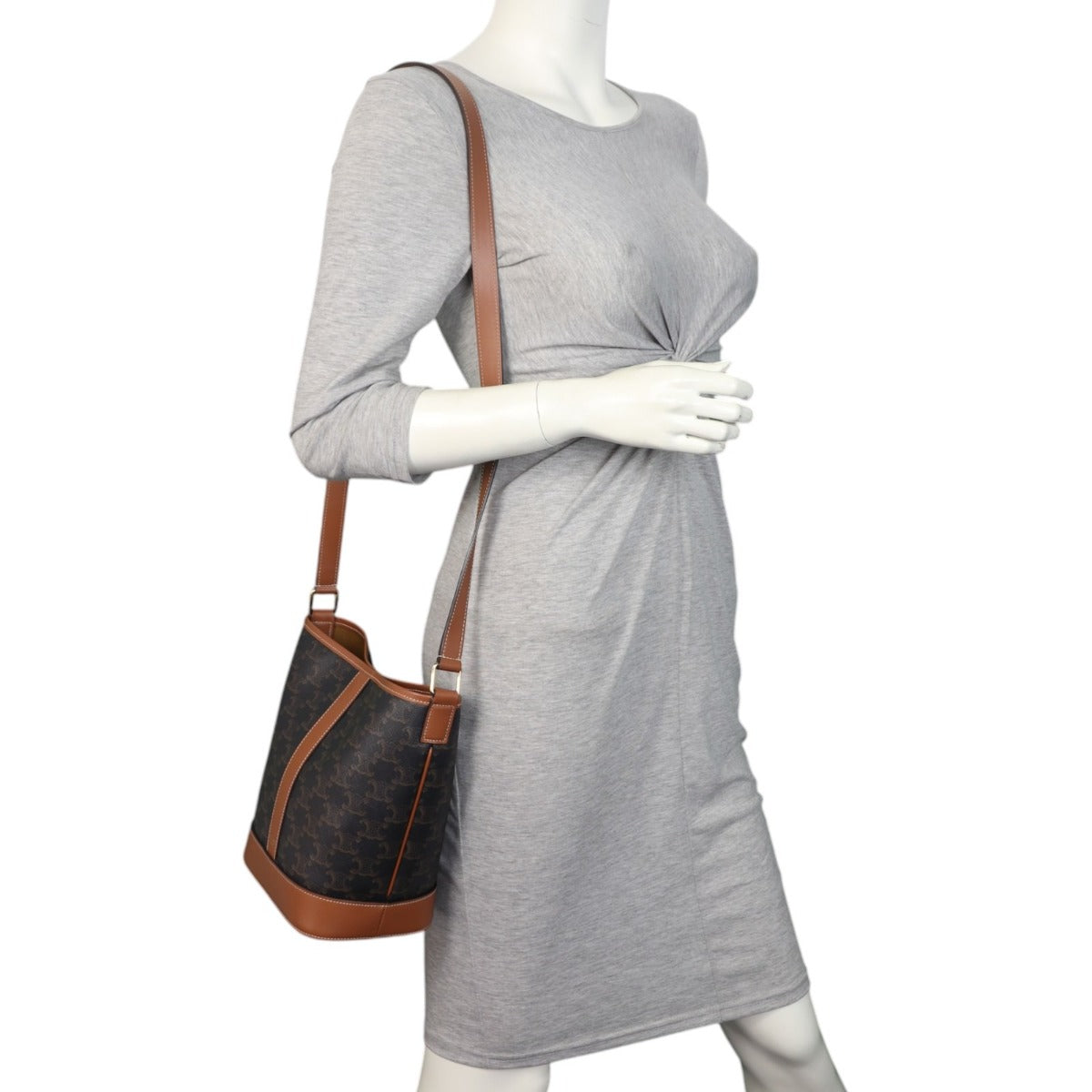 Celine Triomphe Bucket Bag Small