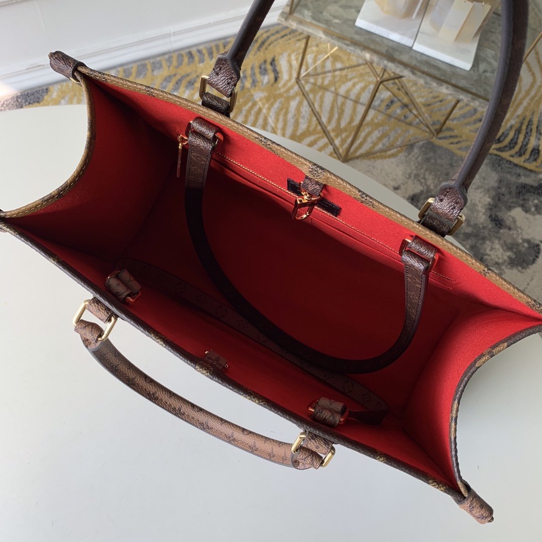 Top Quality OnTheGo MM Monogram And Monogram Reverse Canvas For Women,  Shoulder Bags 13.8in/35cm Top Quality M45321