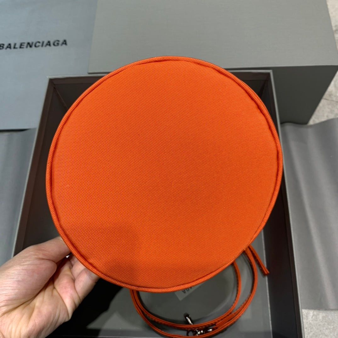 Balen Le Cagole MeTop Qualityum Bucket Bag In Orange, For Women,  Bags 11.8in/30cm