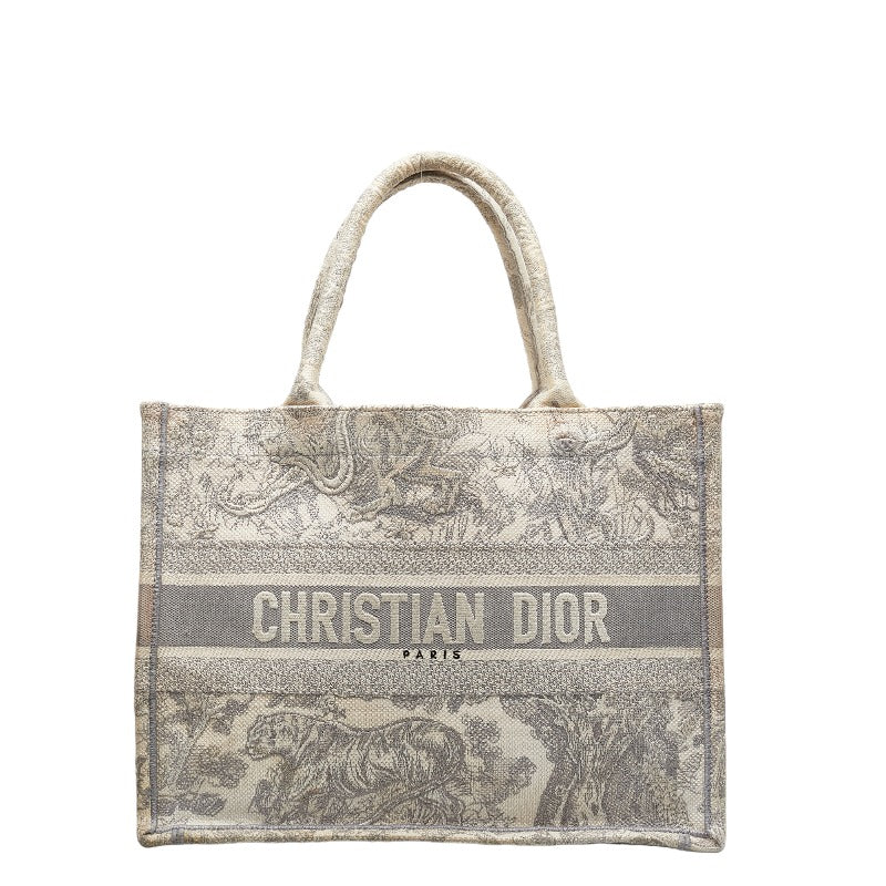 Dior Medium Toile de Jouy Book Tote Canvas Tote Bag in Good condition