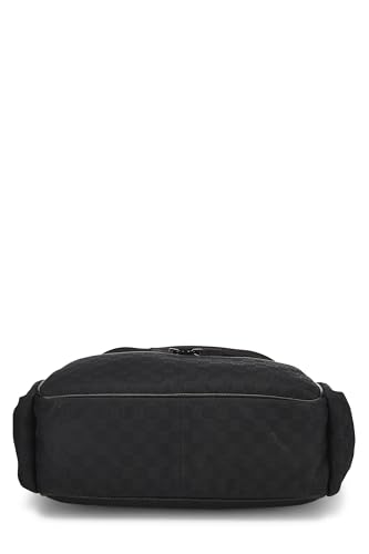 Gucci, Black Original GG Canvas Diaper Bag, Black