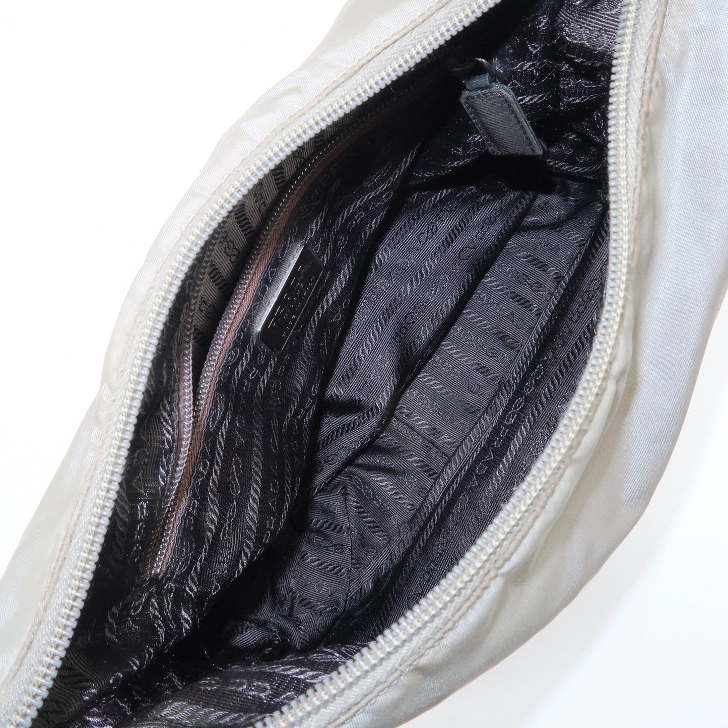 PRADA Nylon Shoulder Bag Gray  d